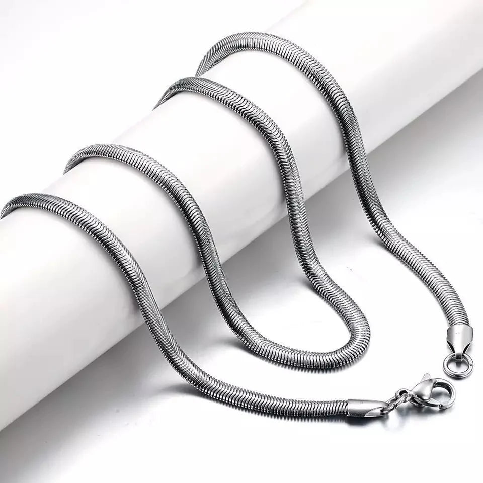 Snake Chain Silver Life Time Color Warranty Stainless Steel